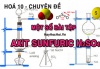 Bài tập về Axit Sunfuric H2SO4 (loãng, đặc nóng) có lời giải và đáp án - hóa lớp 10